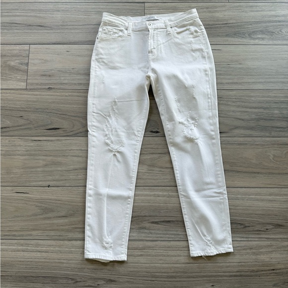 J Brand Sadey Slim Straight White Jeans - Picture 1 of 4